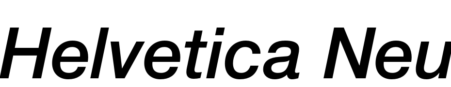 Helvetica Neue LT Pro 66 Medium Italic Polices Telecharger